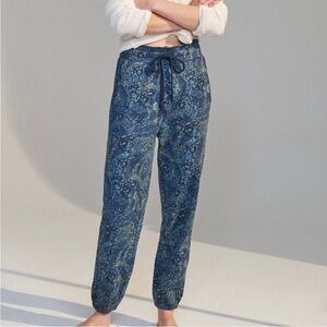 Anthropologie Saturday Sunday Camilla Knit Printed Joggers Pull On Pockets Print